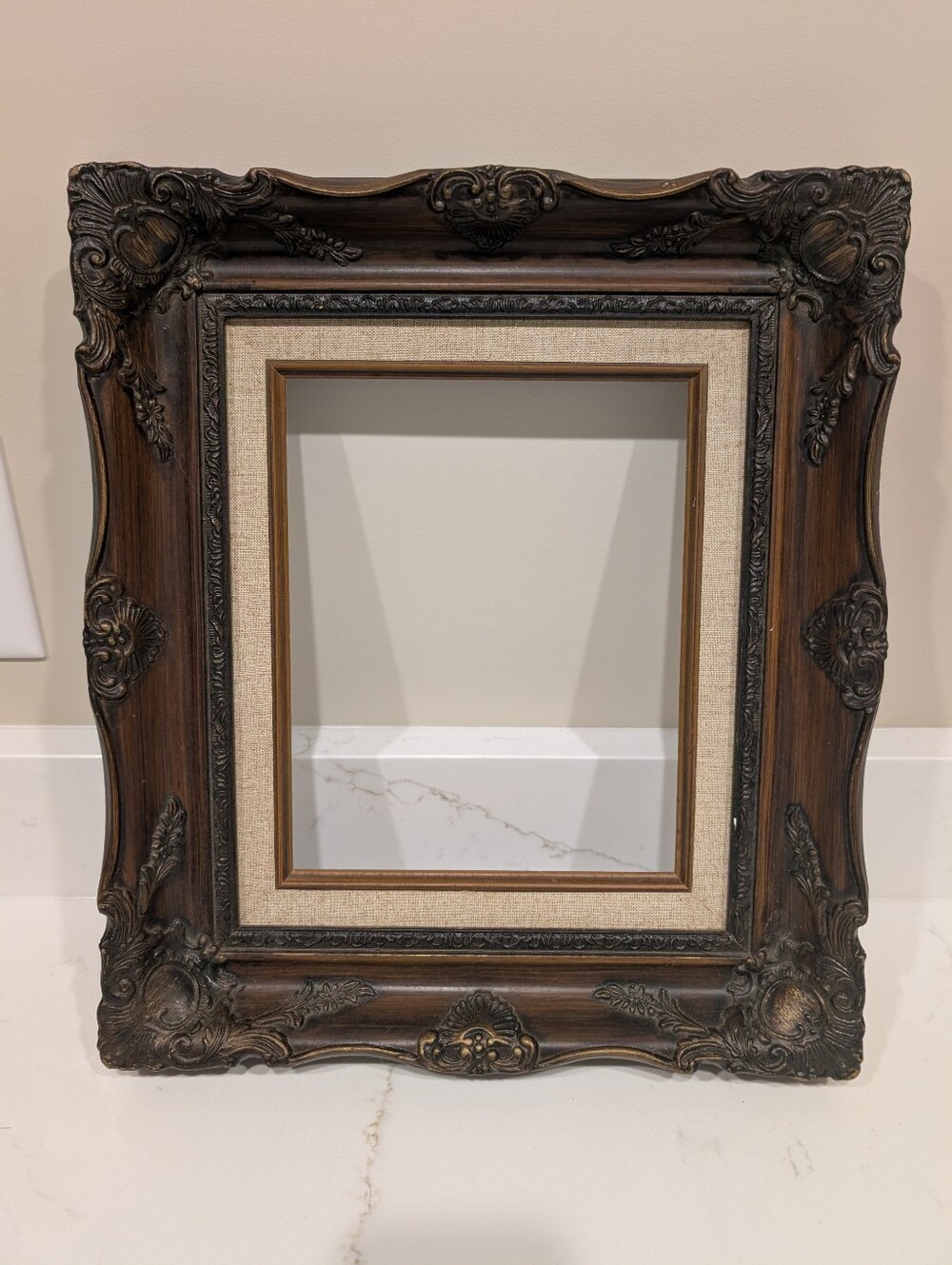Vintage Wood Ornate Picture Frame